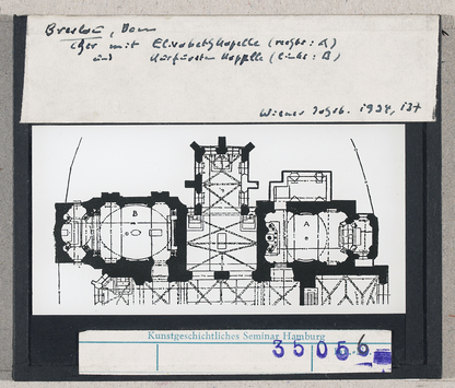 Vorschaubild Breslau (Wrocław): Dom, Grundriss von Chor mit Elisabethkapelle und Kurfürstenkapelle 